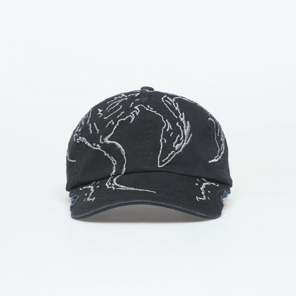 Kšiltovka ROA Ryli Embriodered 6 Panel Cap Washed Black Universal