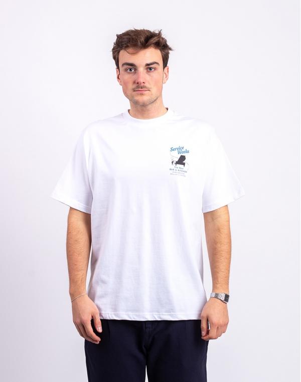 Tričko Service Works Bar & Kitchen Tee WHITE