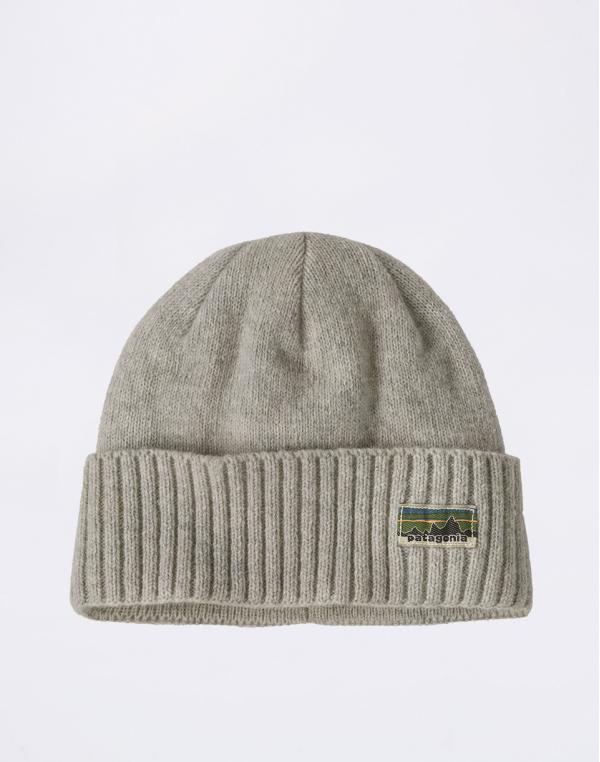 Patagonia Brodeo Beanie OG Legacy Label: Crisp Grey
