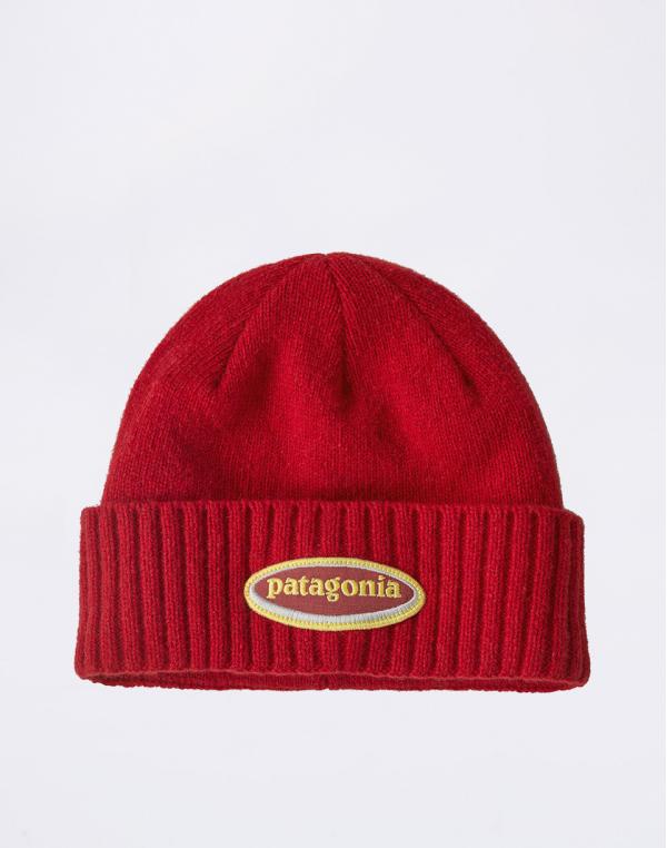 Patagonia Brodeo Beanie Oval Logo: Amanita Red