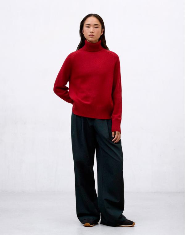 ECOALF Caqui Knit Woman CRIMSON RED XS