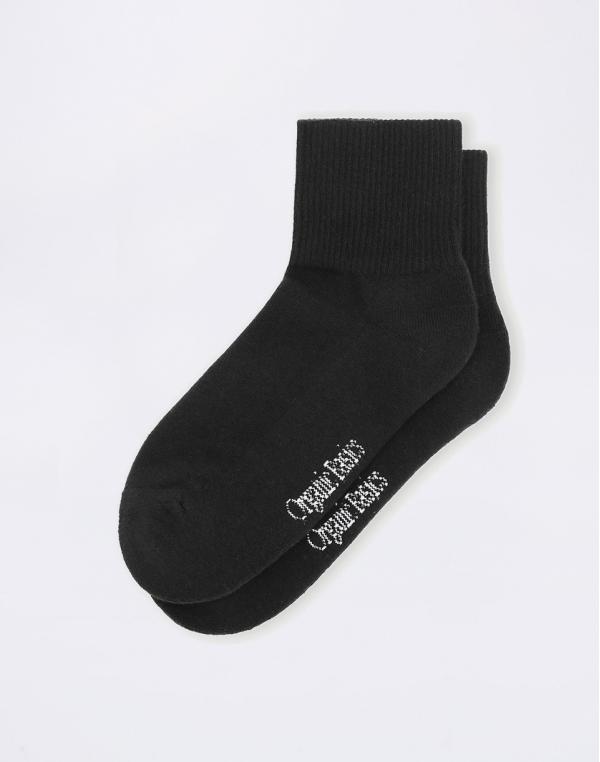 Organic Basics Core Ankle Socks 2-pack Black 35-38