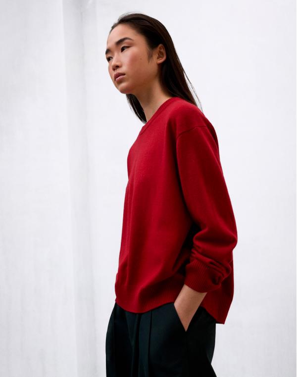 ECOALF Cosmos Knit Woman CRIMSON RED M