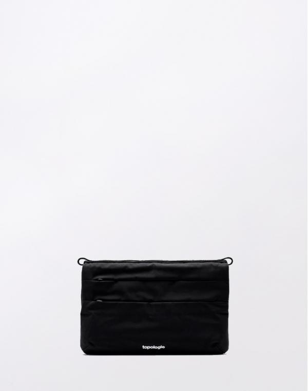 Topologie Flat Sacoche Small Black Tech Sateen