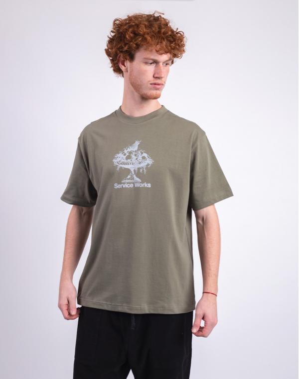 Tričko Service Works Fruit Bowl Tee OLIVE