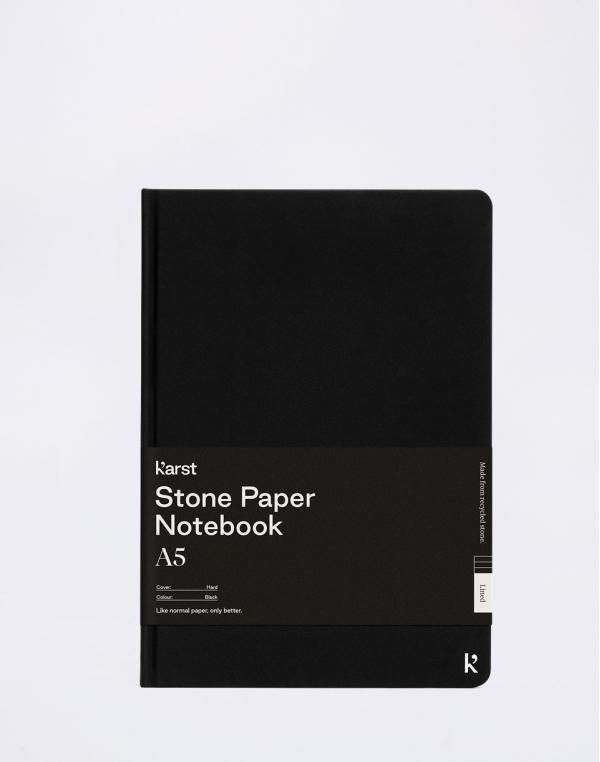 Karst Hardcover Notebook A5 Black