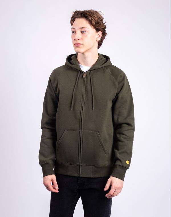 Carhartt WIP Hooded Chase Jacket Olive/Gold S