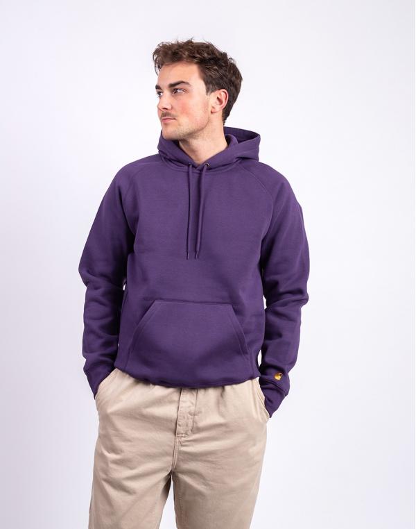 Carhartt WIP Hooded Chase Sweat Lokers/Gold M