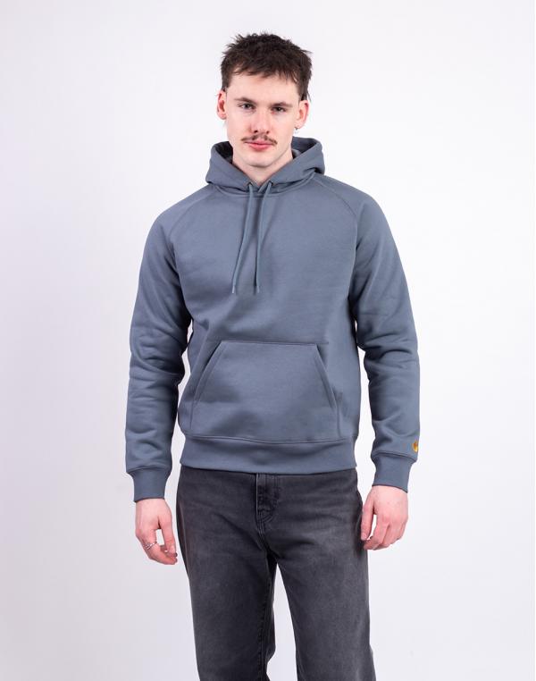 Carhartt WIP Hooded Chase Sweat Cozy Blue/Gold S
