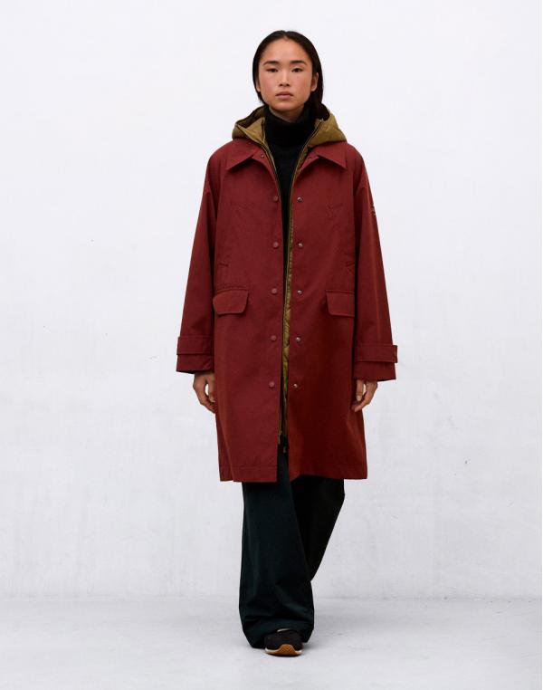 ECOALF Hyden Coat Woman RED VELVET S