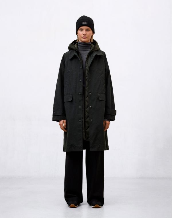 ECOALF Hyden Coat Woman DARK BEETLE M