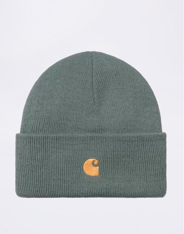 Carhartt WIP Chase Beanie Velvet Green/Gold