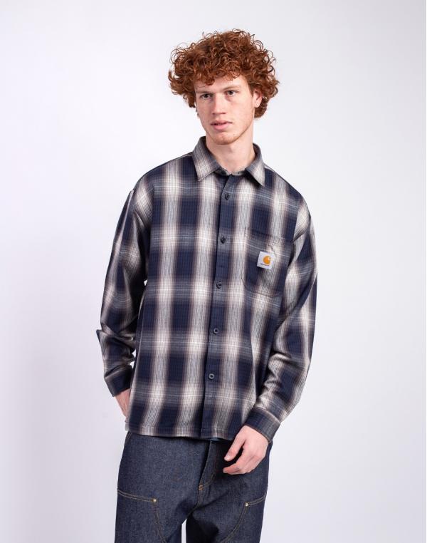 Carhartt WIP L/S Harlin Shirt Harlin Check, Jupiter S