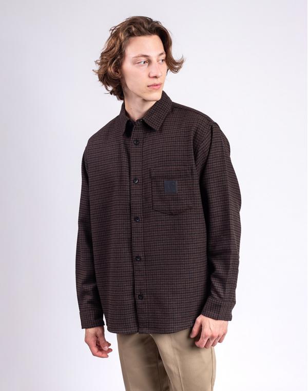 Carhartt WIP L/S Lowis Shirt Lowis Houndstooth, Vitola S