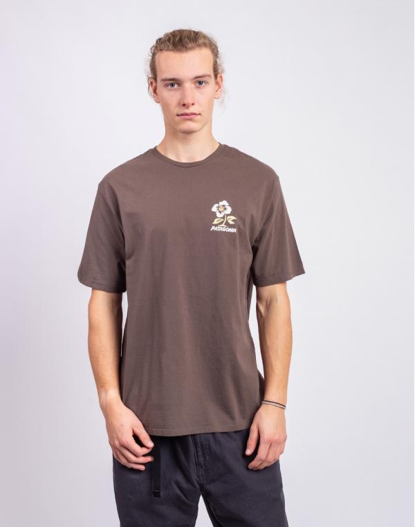Tričko Patagonia M's Balance Organic T-Shirt Peace Seeds: Marlow Brown