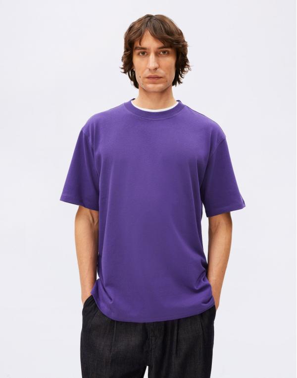 Tričko Armedangels Maarkos pungent purple