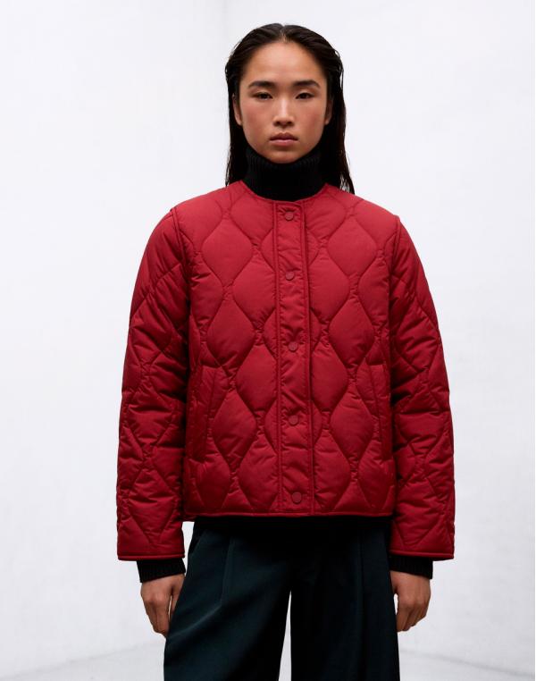 ECOALF Musa Onion Jacket Woman CRIMSON RED XS