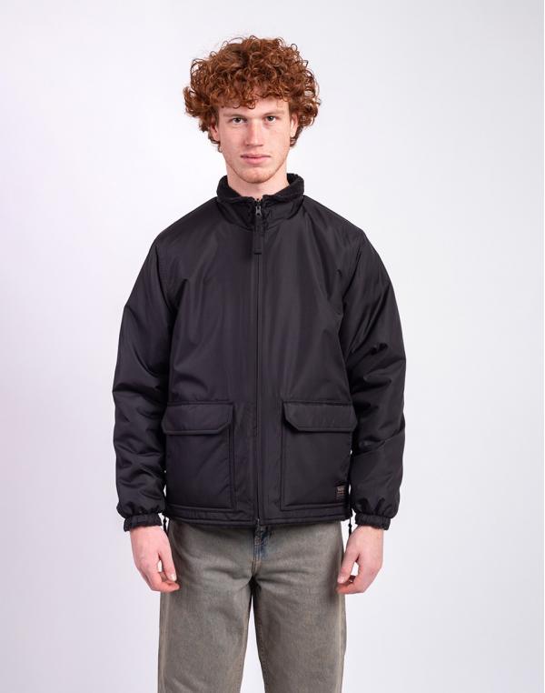 Taion Non Down Military Reversible Boa Hi Neck Jacket BLACK×BLACK S