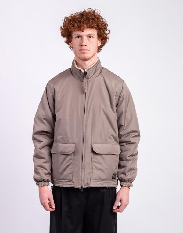 Taion Non Down Military Reversible Boa Hi Neck Jacket L.MOCHA×BEIGE S