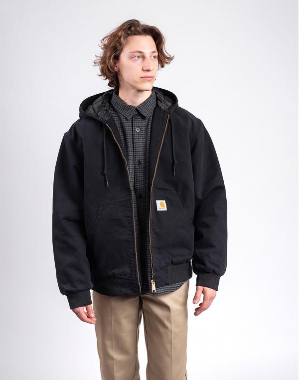 Carhartt WIP OG Active Jacket Black stone canvas L