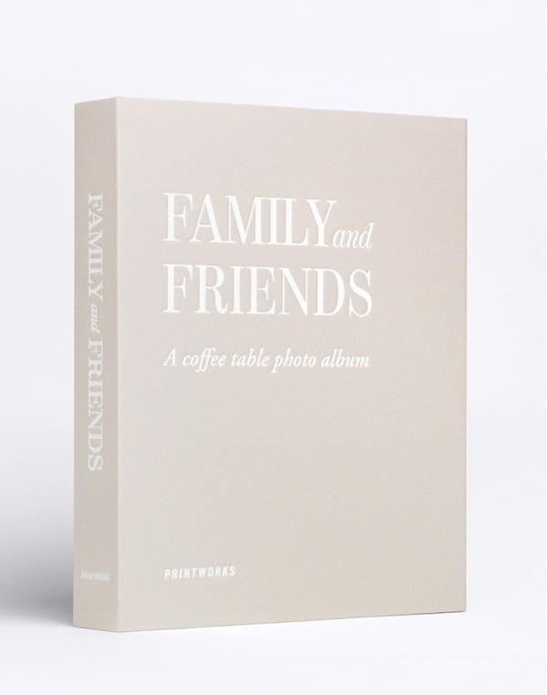 PrintWorks Photo Album - Family and Friends Grey