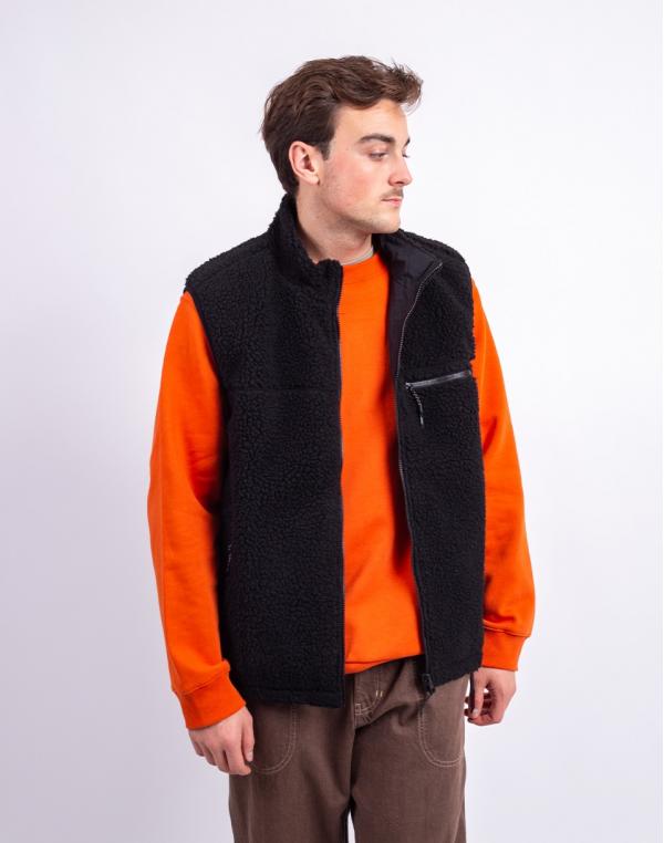 Gramicci Reversible Sherpa Vest CHARCOAL/BLACK M