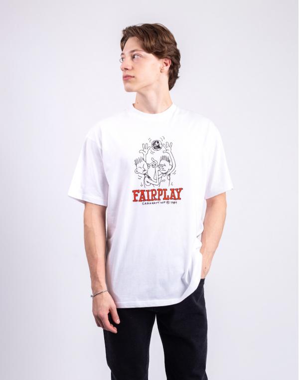 Tričko Carhartt WIP S/S Fairplay T-Shirt White