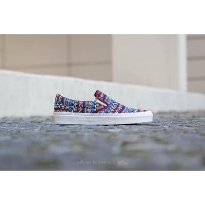 Vans Classic Slip-On (Blanket Weave) Port Royale/ Blanc de Blanc