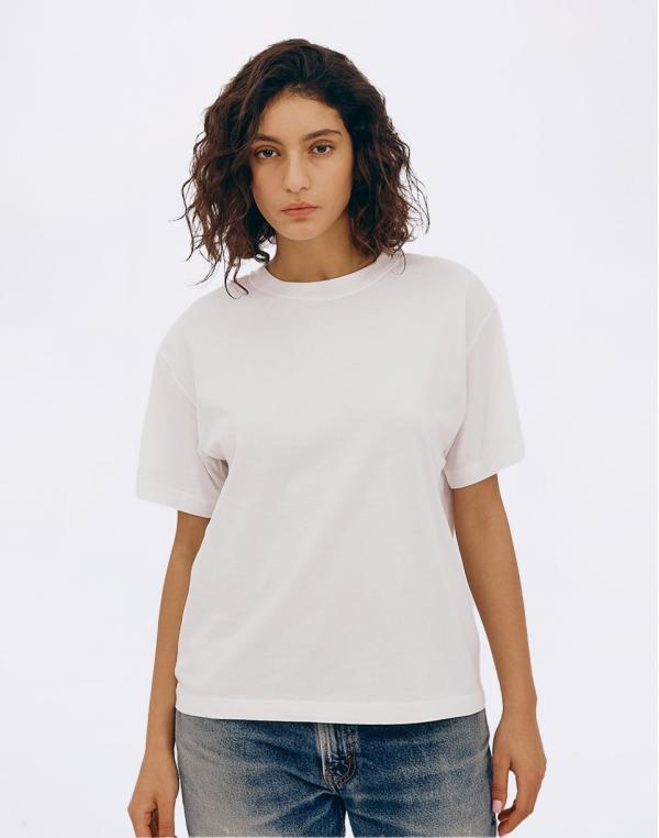 Tričko Organic Basics True Boxy Tee White