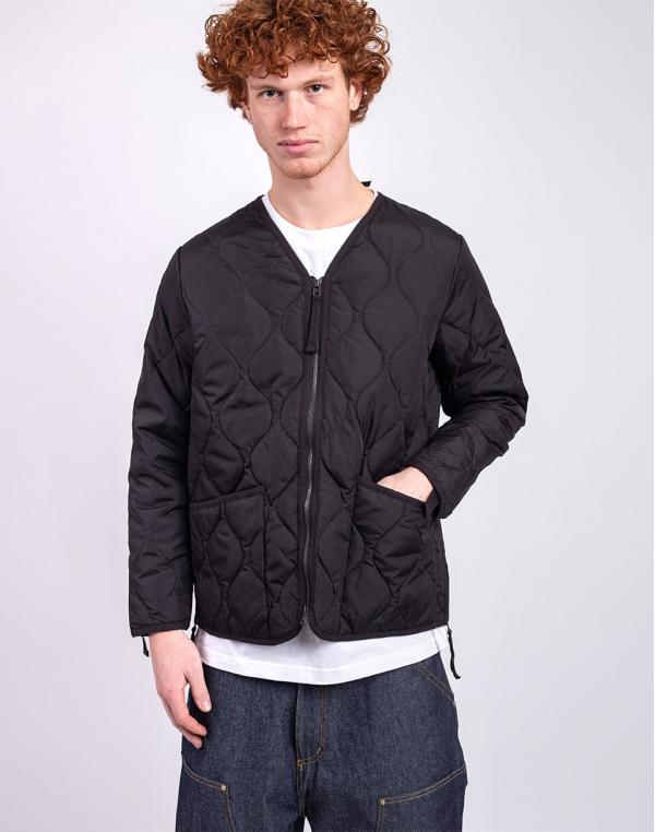 Taion Unisex Military W-Zip V-Neck Down Jacket BLACK M