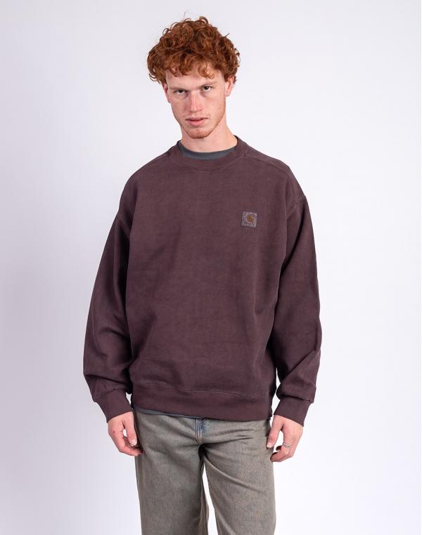 Carhartt WIP Vista Sweat Palisander garment dyed S