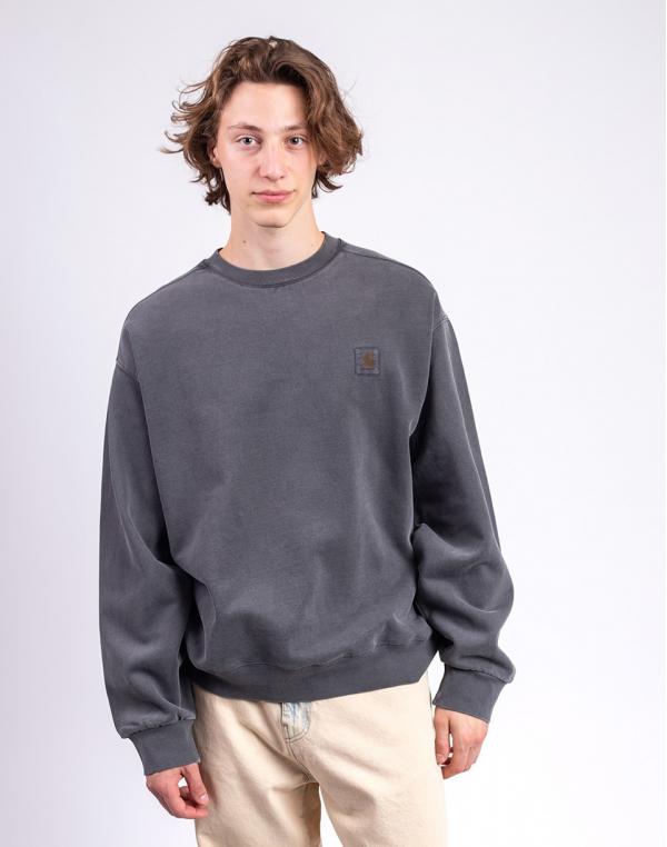 Carhartt WIP Vista Sweat Black garment dyed S