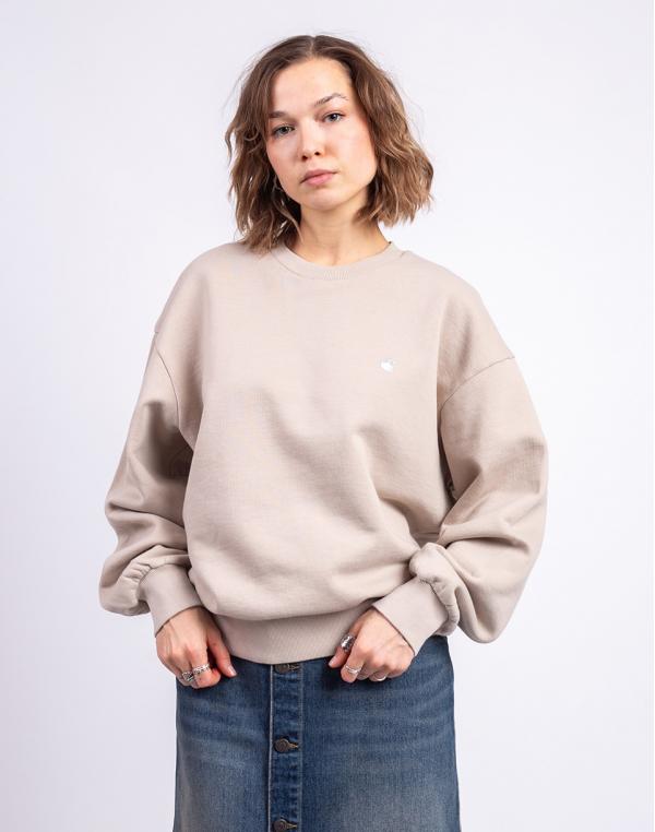 Carhartt WIP W' Casey Sweatshirt Fleur De Sel/Silver XS