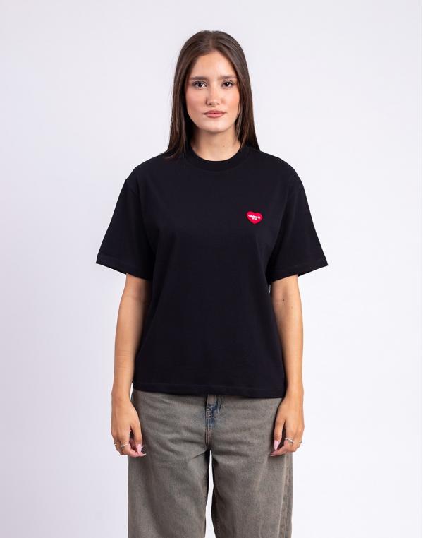 Tričko Carhartt WIP W' S/S Heart Patch T-Shirt Black/Red