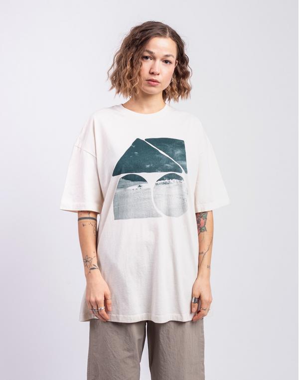 Tričko Patagonia W's Oversized Driftways Organic T-Shirt Undyed Natural