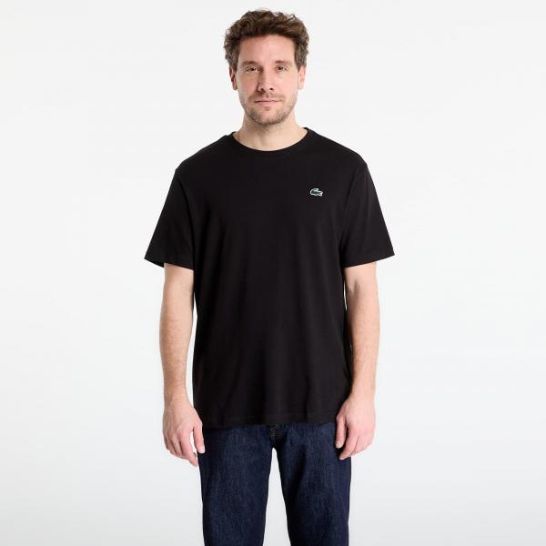 Tričko LACOSTE Tee-Shirt Black/ Lamb'S Lettuce 5