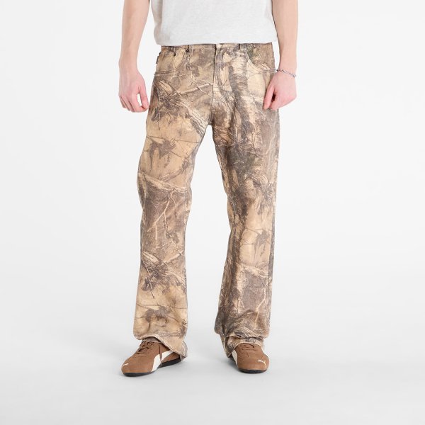 Džíny PLEASURES Hendrix Flare Jeans Brown Tree 28