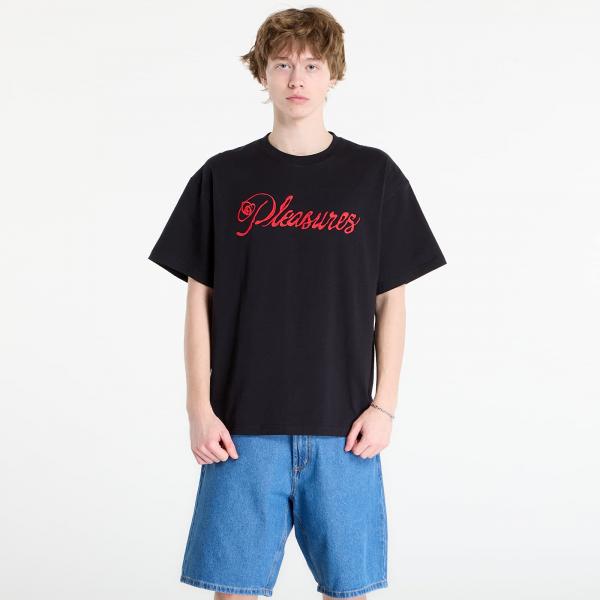 Tričko PLEASURES Scrawl T-Shirt Black L