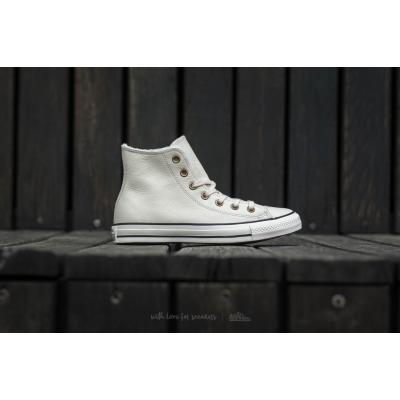 CONVERSE CHUCK TAYLOR ALL STAR Winter Knit+Fur Hi Parchment/ Black/ Egret