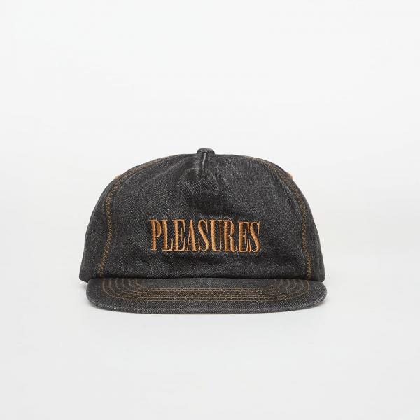 Kšiltovka PLEASURES Zig Zag Denim Cap Black Universal