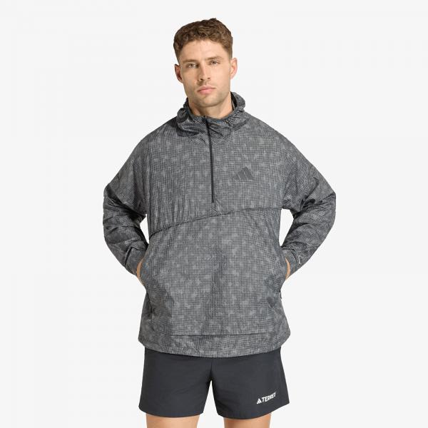 Větrovka adidas Xpl Wind Aop Grey Six/ Carbon/ Black S