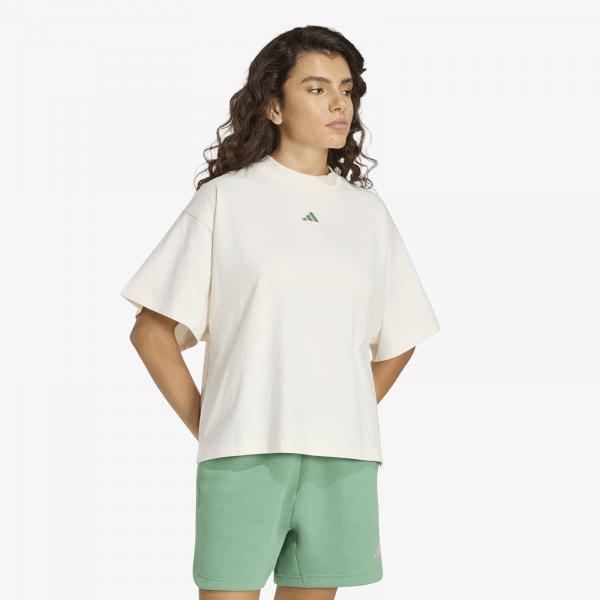 Tričko adidas 3-Stripes Studio T-Shirt Chalk White L