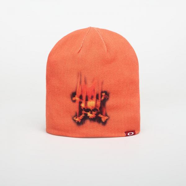 Čepice Oakley Heritage Flame Beanie Aviator Orange Universal