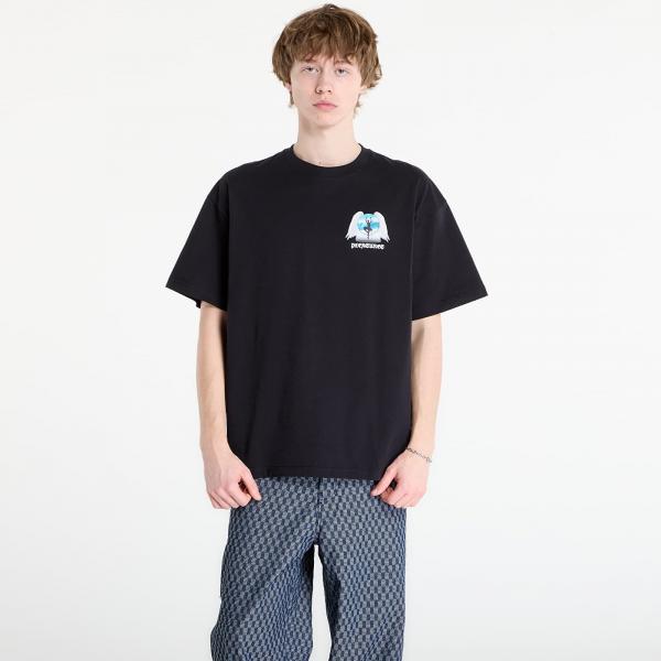 Tričko PLEASURES Angel Place T-Shirt Black S