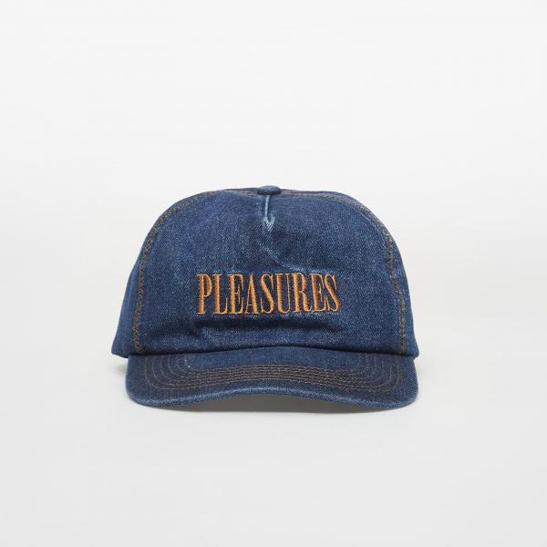 Kšiltovka PLEASURES Zig Zag Denim Cap Indigo Universal