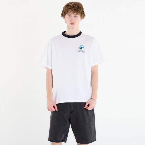 Tričko PLEASURES Angel Place Ringer T-Shirt White XL