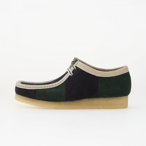 Tenisky Clarks Originals Wallabee Blue/ Green Strip EUR 44