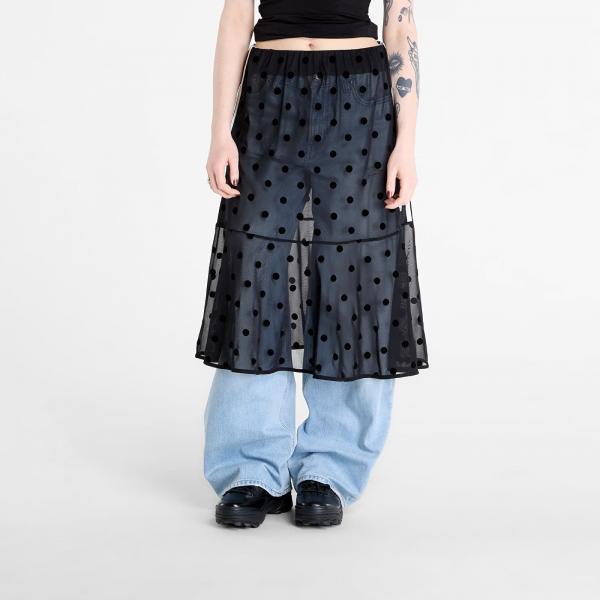Sukně adidas Sheer Polka Dots Skirt Black M