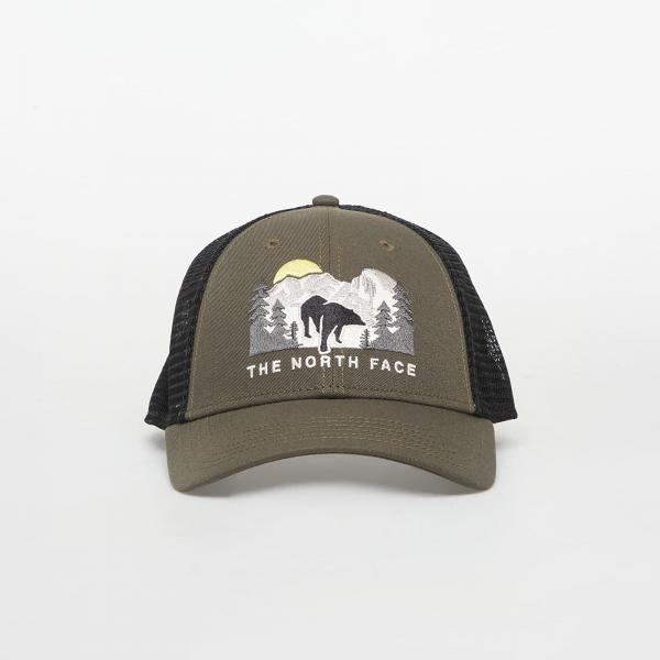 Kšiltovka The North Face Embroidered Mudder Trucker Cap New Taupe Green/ Bear Graphic Universal
