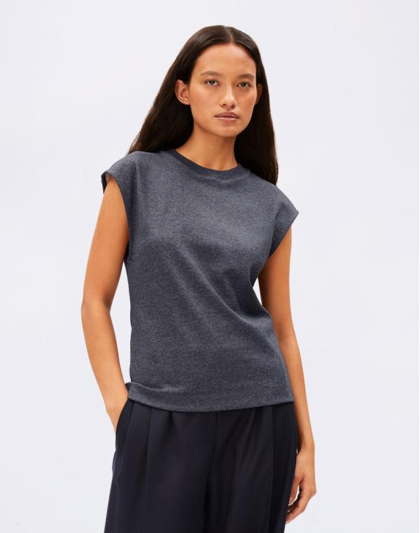 Armedangels Un-wasted Top 3595 steel melange-undyed XS
